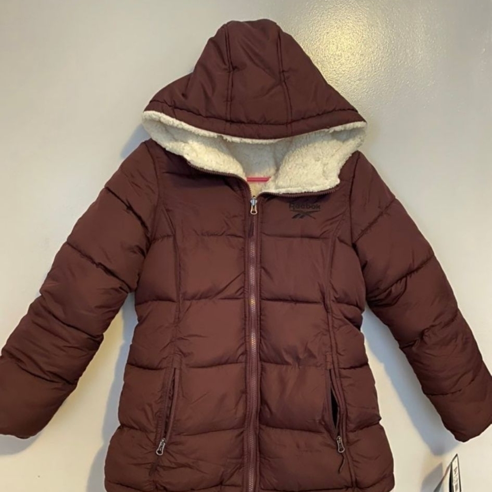 Reebok Women's Winter Jacket - Reversible Sherpa-Lined Puffer Jacket/Coat Small
